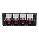 DC 12V Waterproof Rocker Circuit Breakers Button Toggle Switch Panel For Car RV Marine Boat