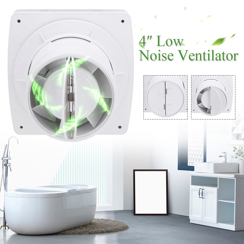 Hotel Side Wall Bathroom Bathroom 4 Inches Low Noise Ventilation Fan