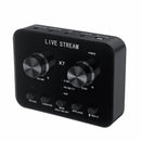 X7 Live Sound Card Microphone 20 Functions Voice Changer for Mobile Phone PC Computer Broadcast