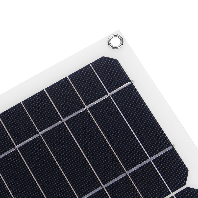 50W 18V Mono Solar Panel Dual USB 12V/5V DC Monocrystalline Flexible Solar Charger For Car RV Boat Battery Charger Waterproof