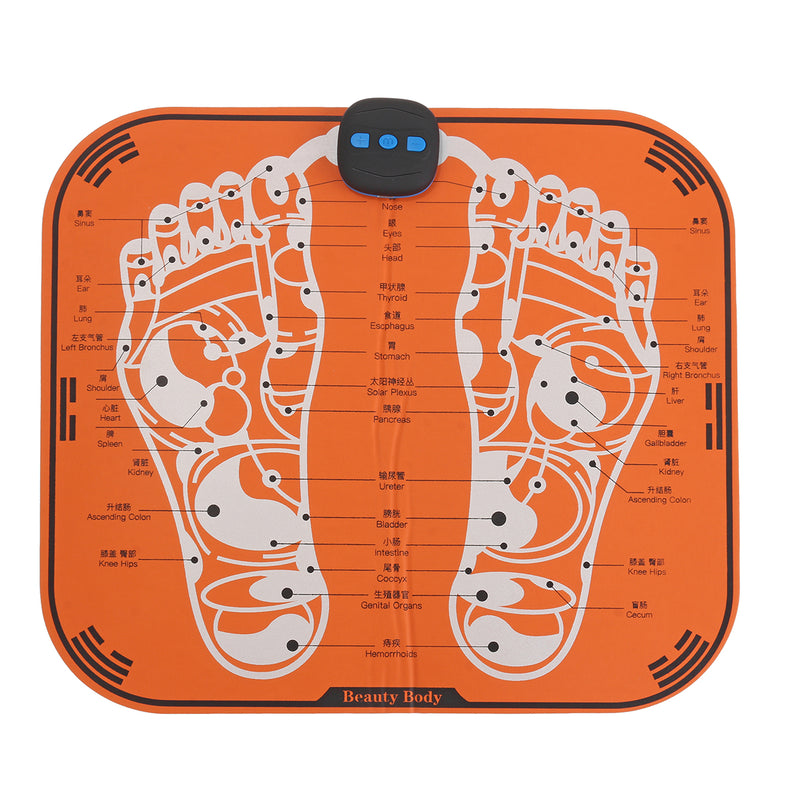 EMS Foot Massager Mat USB Rechargeable Foot Massager for Promoting Blood Circulation Relaxing Pressure Muscle Pain Relief