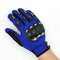 Outdoor Tactical Gloves Full Finger Glove Slip Resistant Gloves For Cycling Camping Hunting-Black Blue Red