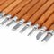 12Pcs Wood Carving Tool Woodcut Steel Hand Cutter Whetstone Set SK2 Cutter DIY Tool