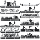 Durable Metal Steel Medal Holder Hanger Display Rack Ideal For Running Sport Decorations