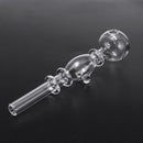 5inch Portable Glassware Herb Smoke Water Pipe Tube Tool Holder Hoo kah Filter Transparent