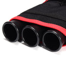 3 Tube Hip Quiver Archery Holder Bag with Adjustable Waist Belt Black