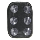 Pillion Pad Seat 6 Suction Cup Black For Harley Dyna Sportster Softail Touring