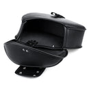 Pair Universal Motorcycle PU Leather Saddlebags Side Storage Tool Pouch Bags Box