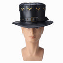 Steampunk Leather Hat Plague Doctor Black Cap Carnaval Festivals Party Halloween