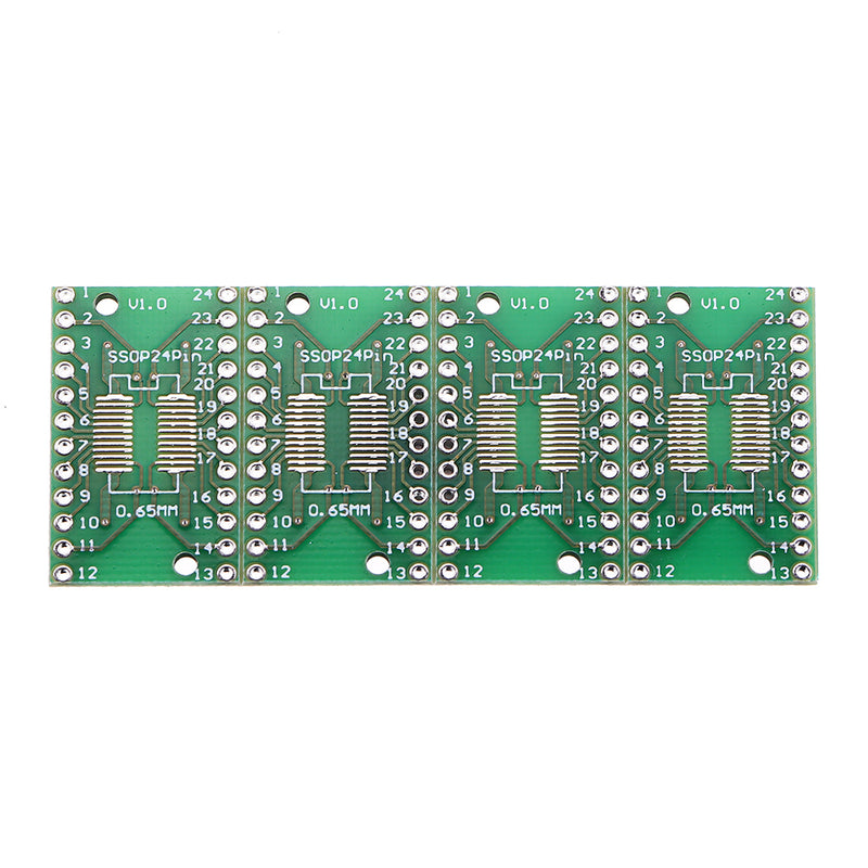 20pcs SOP24 SSOP24 TSSOP24 To DIP24 PCB SMD DIP/Adapter Plate Pitch 0.65/1.27mm PCB Board