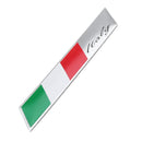 Aluminum Car Decal Stickers Italy National Flag Fender/Trunk Emblem Badge Fits Alfa Ro meo FIAT