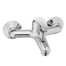 Chrome Wall Mounted Bathroom Bathtub Shower Faucet Set Mixer With Hand Sprayer