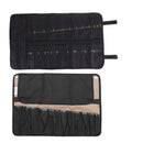 Chef Cutter Tool Bag Roll Bag Carry Case Bag Kitchen Portable Storage Black Coffee