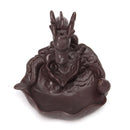 Ceramic Backflow Incense Cone Burner Stick Holder Dragon Lotus Pond Fragrance Fragrant Censer Decor