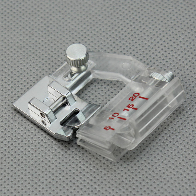 Home Snap On Adjustable Bias Binder Presser Foot Feet for Sewing Machines