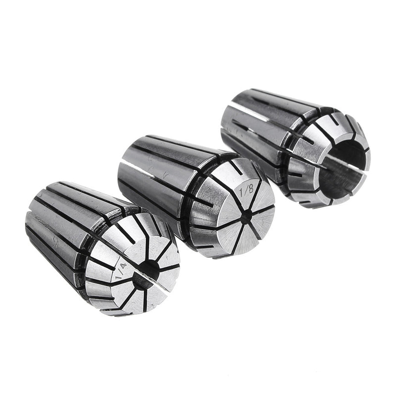 3pcs ER20 1/8 Inch 1/4 Inch 1/2 Inch CNC Spring Collet Carving Machine Milling Chuck Collet