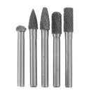 Drillpro 5Pcs 60x8mm Tungsten Steel Rotary File Set Grinding Head Rasp Burrs Abrasive Tool