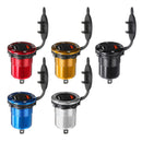 QC 3.0 Motorcycle Car Socket Dual USB Port Charger Socket Voltmeter Current Display