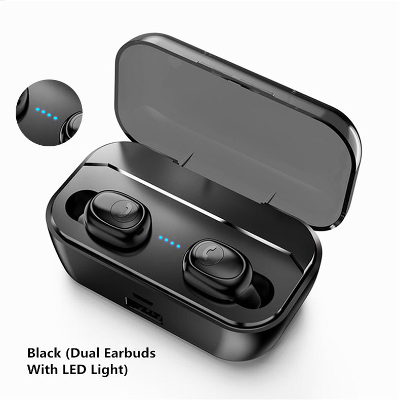 TWS bluetooth 5.0 3500mAh Wireless Stereo Earphone Battery Indicator Digital Display HIFI Sports Headphone With Charging Box