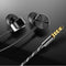 CAFELE Professional In-ear 3.5mm Wired Control Earphone Noise Cancelling Metal Heavy Bass Music Sports Earbuds for Phone