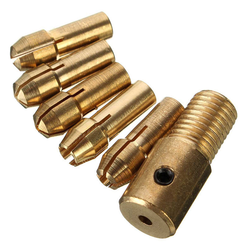 8pcs 0.5-3mm Micro Twist Drill Chuck Set Small Electric Drill Bit Collet with Allen wrench