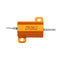 RX24 25W 200R 200RJ Metal Aluminum Case High Power Resistor Golden Metal Shell Case Heatsink Resistance Resistor