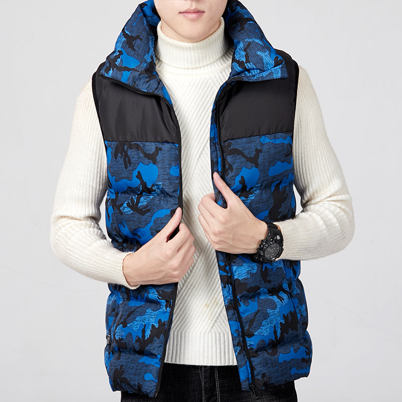 Electric Heated Vest Clothes Warm Vest Men Heating Coat Jacket For Camping Sports
