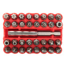 33pcs Screwdriver Bit Set Torx Spanner Star Hex Holder Rod Screwdriver Tool