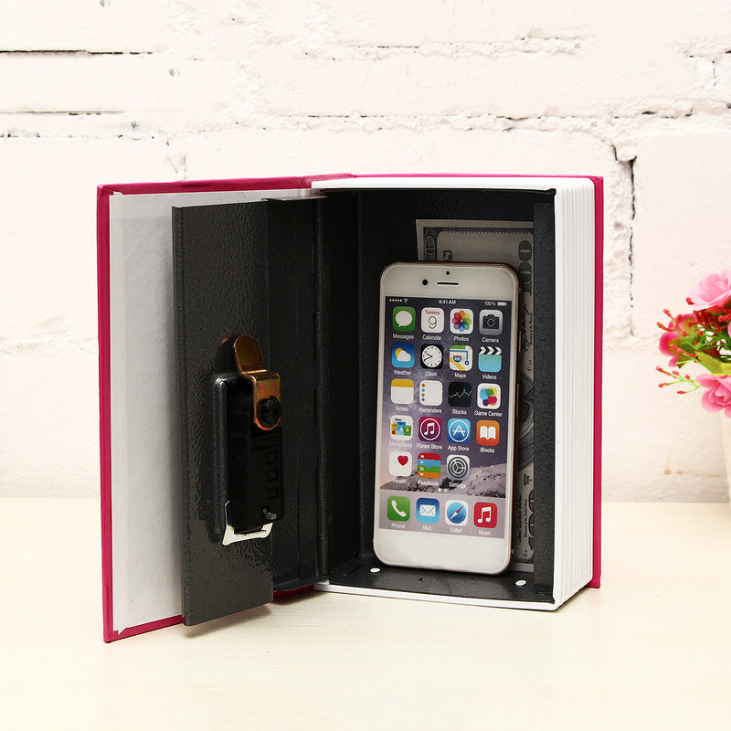 Security Box Dictionary Book Safe Cash Key Storage Combination Lock Secret Case Hidden Home Craft