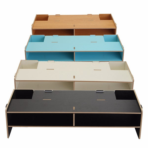 Home Office Desk PC Computer Monitor LCD TV Stand Riser Keyboard Shelf Plinth