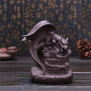 Ceramic Dragon Handicraft Backflow Censer/Holder Incense Burner Home Decor