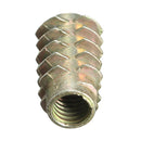 5Pcs M6x20mm Hex Drive Screw In Threaded Insert For Wood Type E