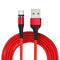 USAMS US-SJ338 U29 Micro USB LED Magnetic Braided Fast Charging Cable 2M For Tablet Smartphone