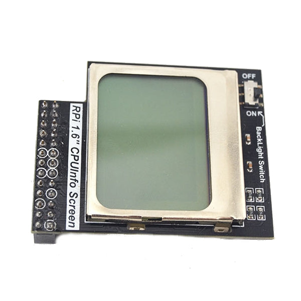 Practical CPU Info 1.6 inch 84x48 Matrix LCD Memory Display Module With Backlight For Raspberry Pi
