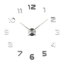 Large 3D Number Mirror Wall Sticker DIY Home Decor Big Watch Art Clock Wall Clock