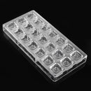 21 Cups Squares Shaped PC DIY Chocolate Mold Candy Pudding Ice Jelly Mould
