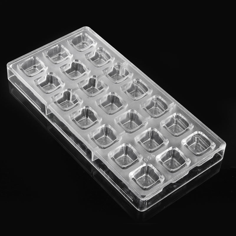 21 Cups Squares Shaped PC DIY Chocolate Mold Candy Pudding Ice Jelly Mould