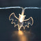 Battery Powered 10LEDs Warm White Bat Fairy String Light for Christmas Halloween