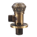 Antique Brass Triangle Valve Bathroom Accessory G1/2 Brass Angle Stop Valve Filling Valves Diamond Pattern Type