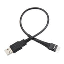 5pcs USB Male to Motherboard 9-pin Data Cable Switch Out Motherboard USB 9 Pin