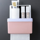 Wall-mounted Tissue Paper Container Box Holder Storage Organizer Shelf Bathroom Tissue Box