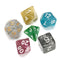 42Pcs Polyhedral Dice Set D20 D12 D10 D8 D6 D4 Games With Bag Velvet Pouches