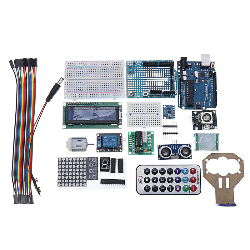 Geekcreit UNO Project The Most Complete Starter Kits For  UNO R3 Mega2560 Nano With Power Supply Stepper Motor Plastic Box