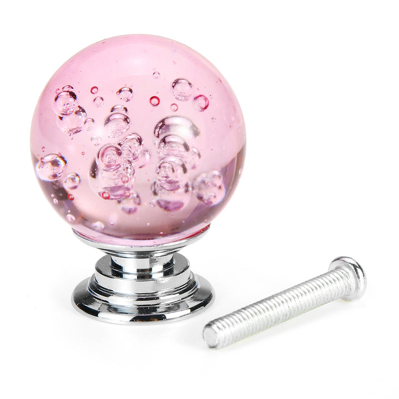 Crystal Glass Door Handles Pulls Knobs Zinc Alloy For Cupboard Wardrobe Drawer