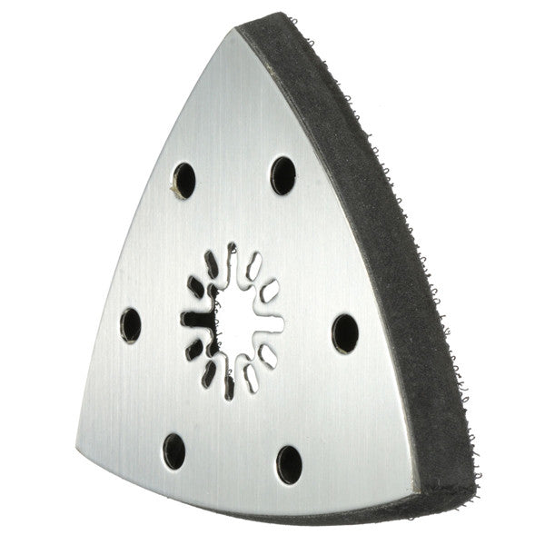 90mm Six Holes Stainless Steel Triangular Sand Disc Saw Blade Oscillating Multitool