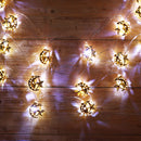 Battery Supply 3M 20PCS Moon Star Ramadan LED Lamp String Light for Islamic Christmas Holiday Decor
