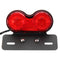 LED License Plate Brake Tail Turn Signal Dual Light For Motorcycle Bobber Cafe
