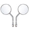 Diameter 85mm Retro Round Rearview Motorcycle Mirrors Long/Short Handle For Harley Davidson