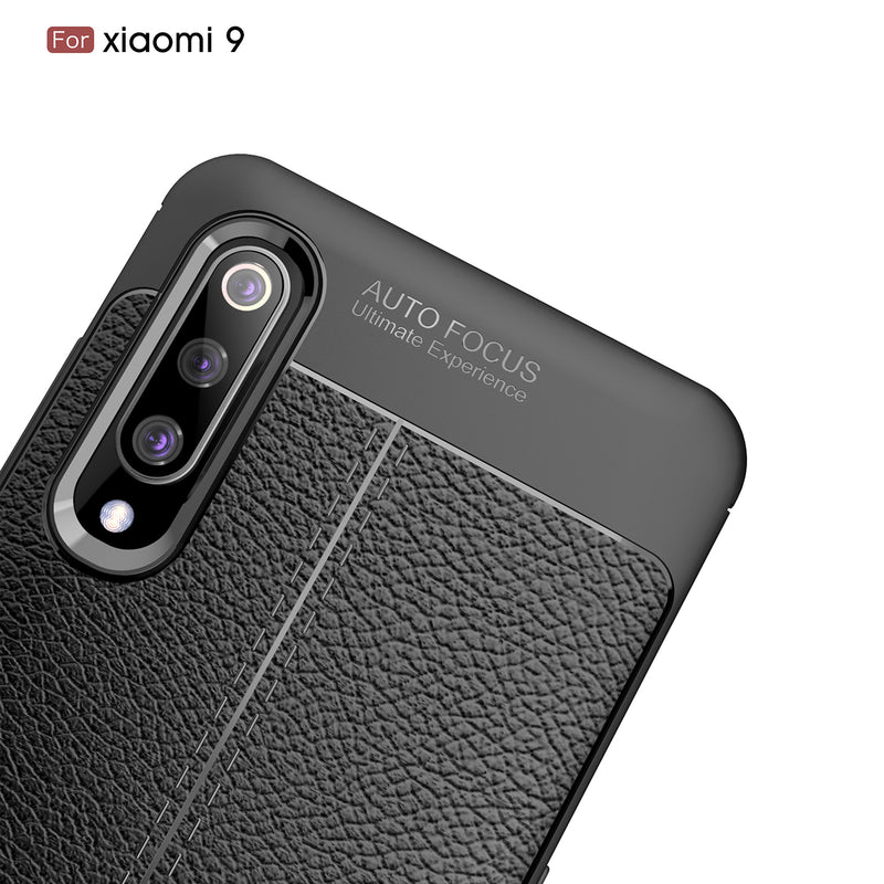 Bakeey Litchi Pattern Shockproof Soft TPU Back Cover Protective Case for Xiaomi Mi9 Mi 9 / Xiaomi Mi9 Mi 9 Transparent Edition
