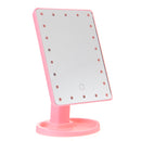 USB 22 LED Lights Makeup Mirrors Lamp Portable Rotated Touch Screen Cosmetic Tabletop Light